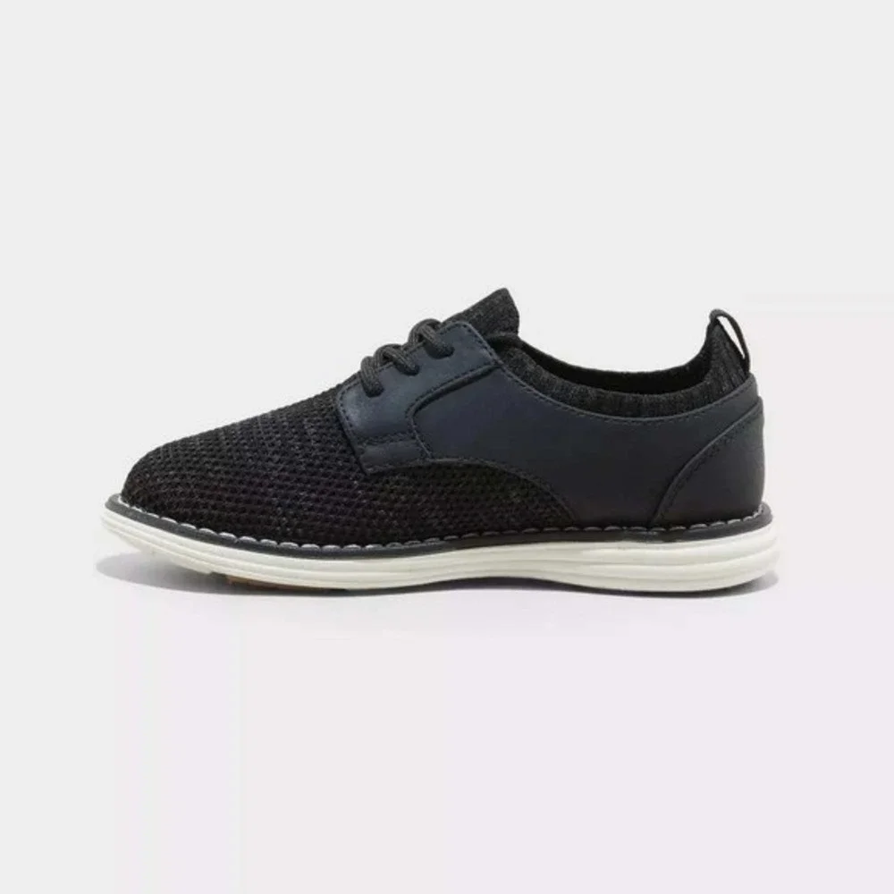 Little Boy Dress Shoes by Cat & Jack Elijah Oxford Black Size 3 New With Tags